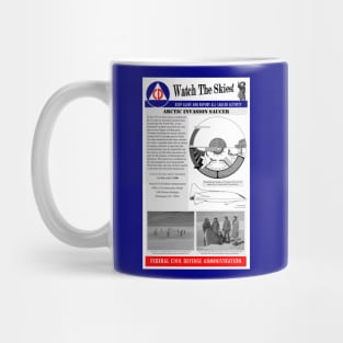 Civil Defence Poster - The Thing From Another World Mug